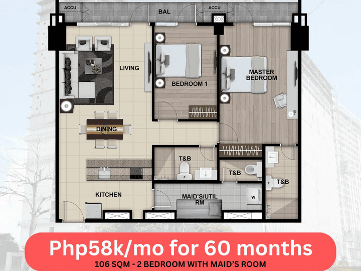 Luxury Pre-selling 2 Bedroom with Spacious Layout