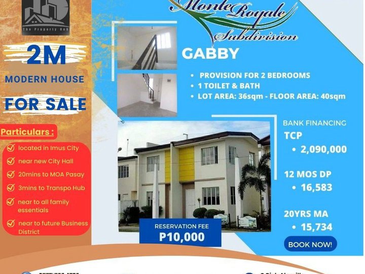 House and Lot in Imus at 2M only