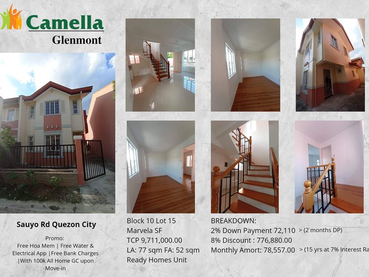 House and Lot for sale in Camella Glenmont