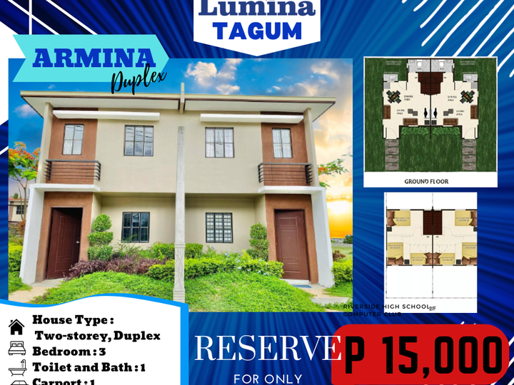 3-BEDROOM TOWNHOUSE FOR SALE IN TAGUM DAVAO DEL
