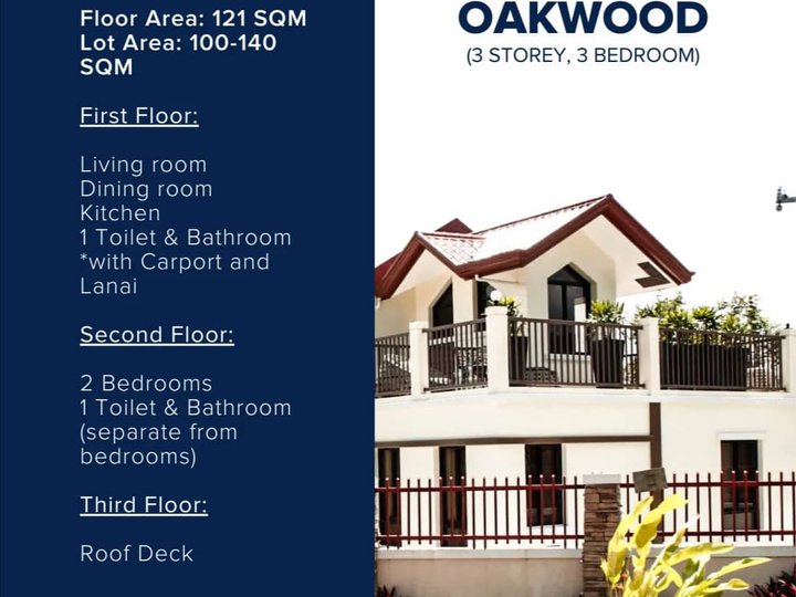 3Storey, 3-bedroom House For Sale