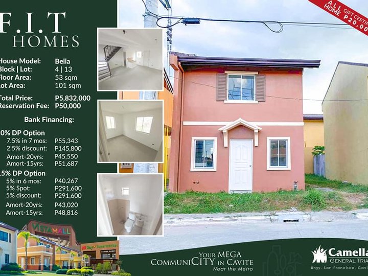 2 BEDROOMS RFO IN GENERAL TRIAS CAVITE HOUSE AND LOT FOR SALE