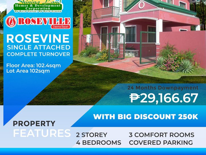 4-bedroom Single Attached House For Sale in Dasmarinas Cavite