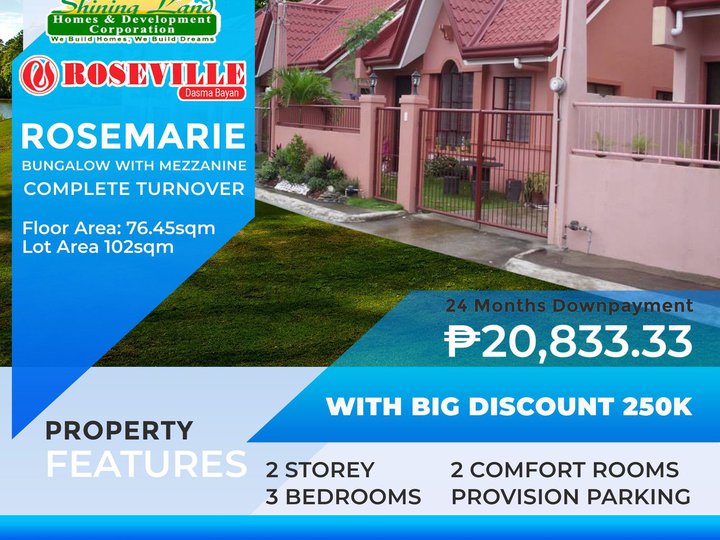 3-bedroom House For Sale in Dasmarinas Cavite COMPLETE TURN OVER