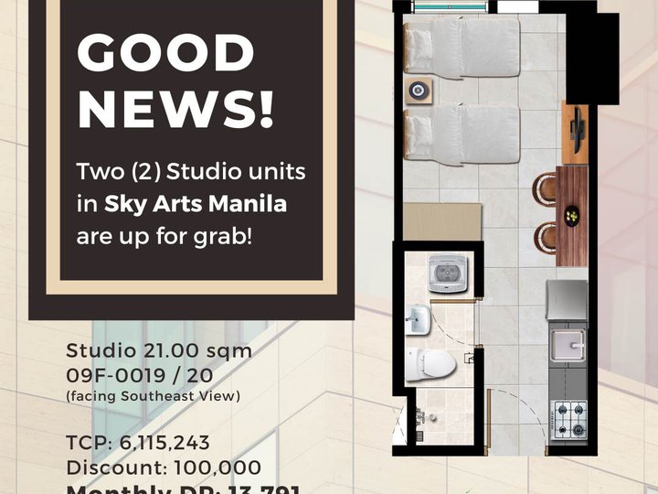 RFO 21.00 sqm 1-bedroom Condo For Sale in Manila Metro Manila [Condo 🏙️ ...