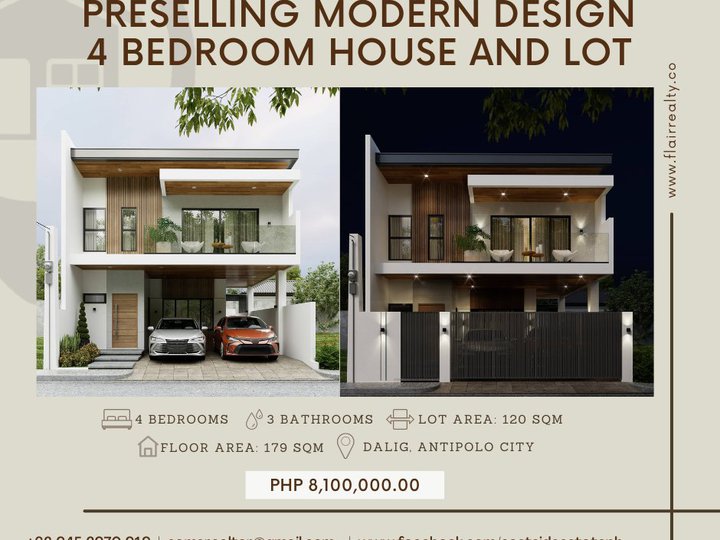 4 BEDROOM SINGLE ATTACHED HOUSE AND LOT  IN  ANTIPOLO CITY