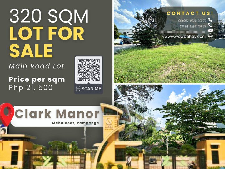 320 sqm Residential Lot For Sale in Clark Manor, Pampanga