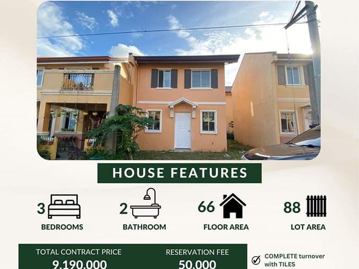 3-bedroom RFO Single Attached House For Sale in Dasmariñas Cavite