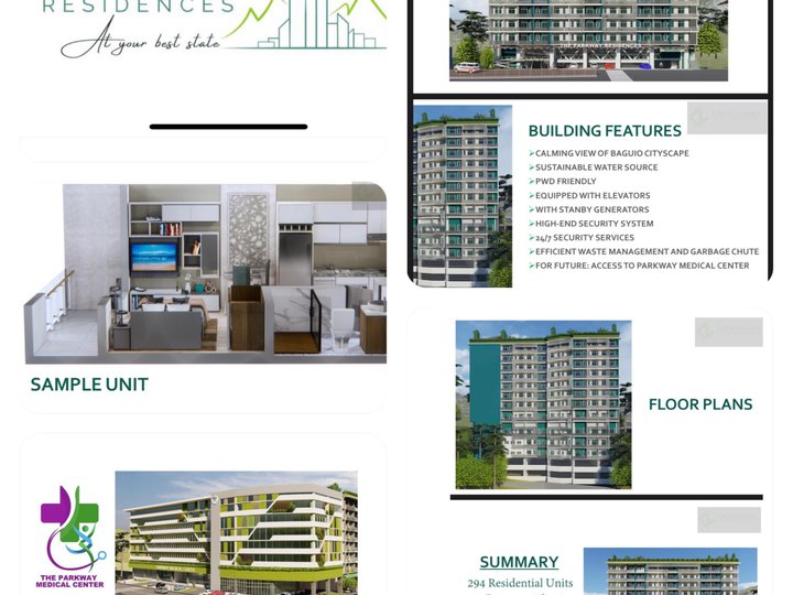 A low rise condominium located at the center of the city of Baguio.