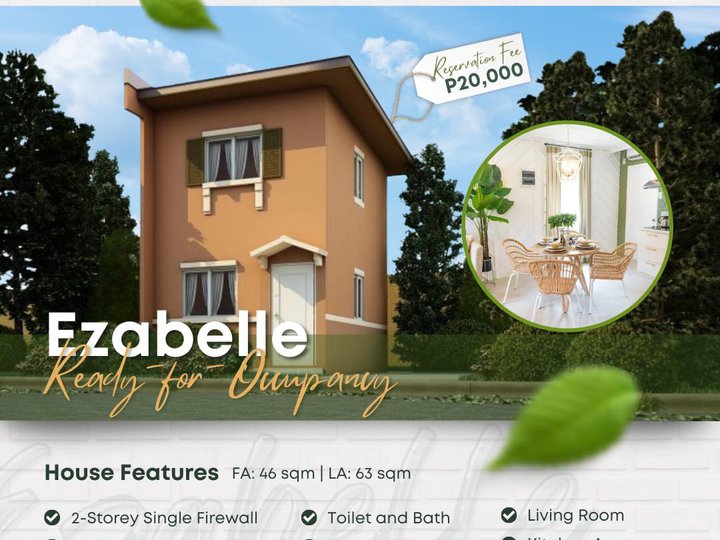 2-bedroom Single Attached House For Sale in Capas Tarlac | Ezabelle