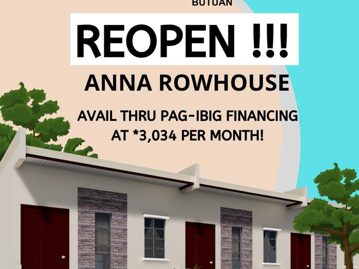 1-Bedroom Rowhouse for Sale in Butuan Agusan del Norte