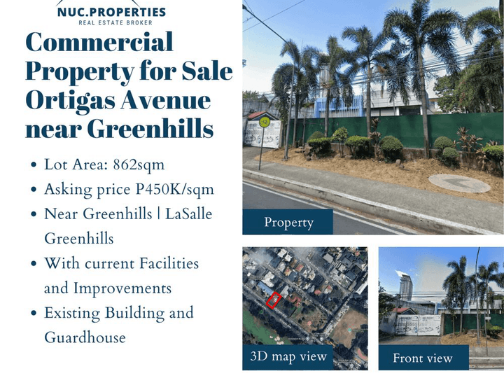 Commercial Property for Sale Ortigas Avenue near Greenhills