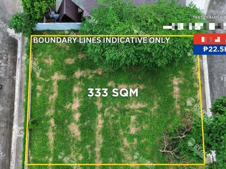 333 sqm Residential Lot For Sale in MorningFields Subdivision Calamba Laguna