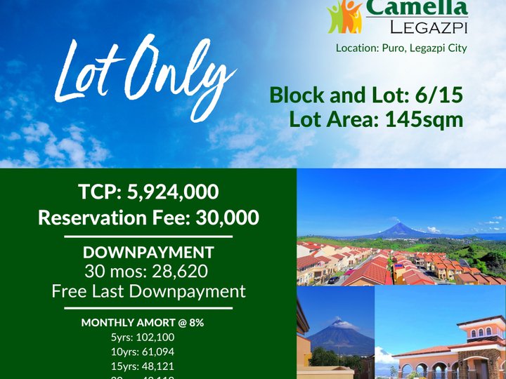 Lot for Sale - Camella Legazpi