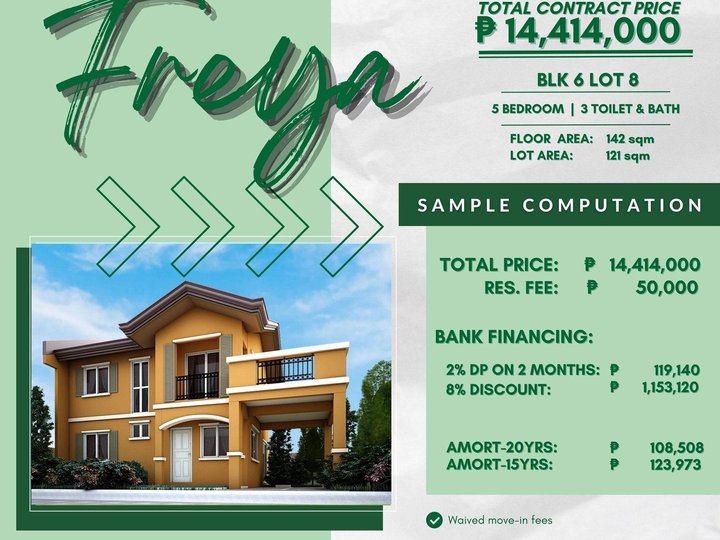 5-bedroom Single Attached House For Sale in Bacoor Cavite