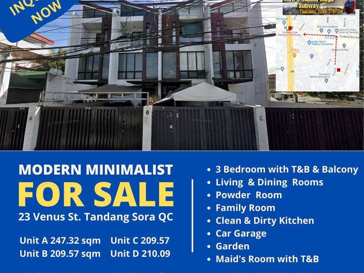 Townhouse for Sale in Mindanao Avenue Quezon City