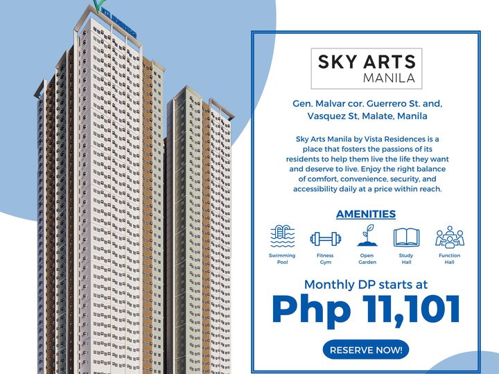 Pre-selling Studio Condo For Sale in Manila Metro Manila