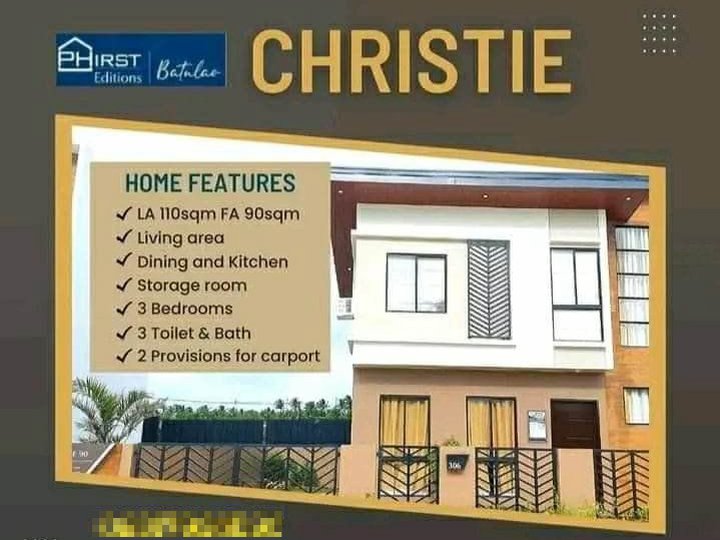 3-bedroom Single Attached House For Sale in Nasugbu Batangas