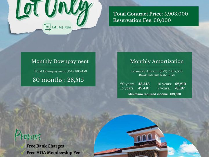 145 sqm Residential Lot For Sale in Legazpi Albay