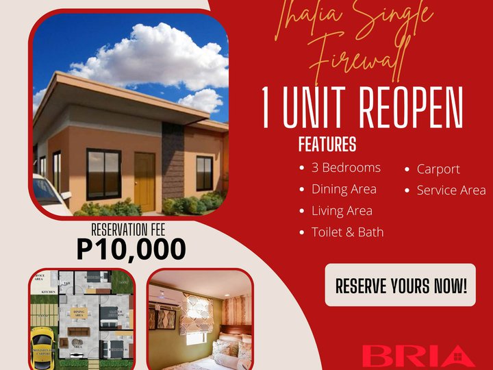 Thalia SF @ Bria Homes Calamba