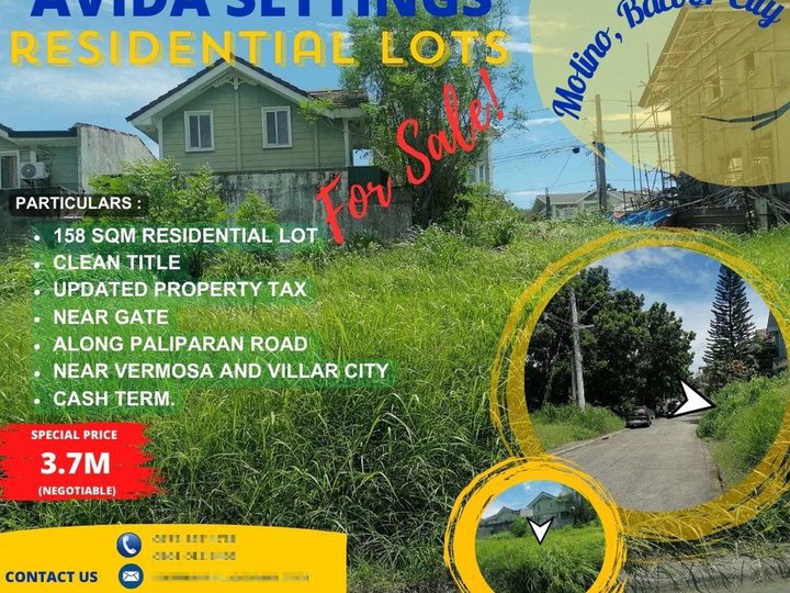 158sqm Residential Lot in Avida Settings Bacoor City