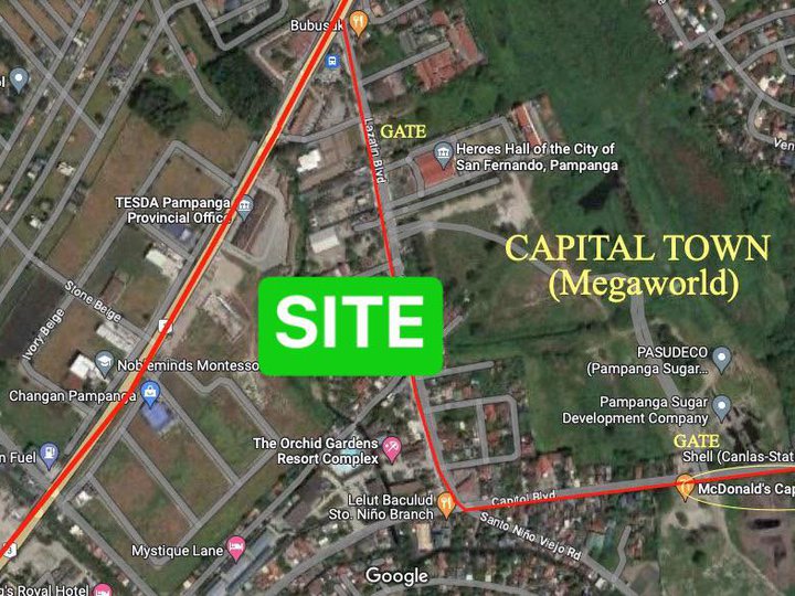 LAND IDEAL FOR COMMERCIAL USE IN FRONT OF CAPITAL TOWN BY MEGAWORLD