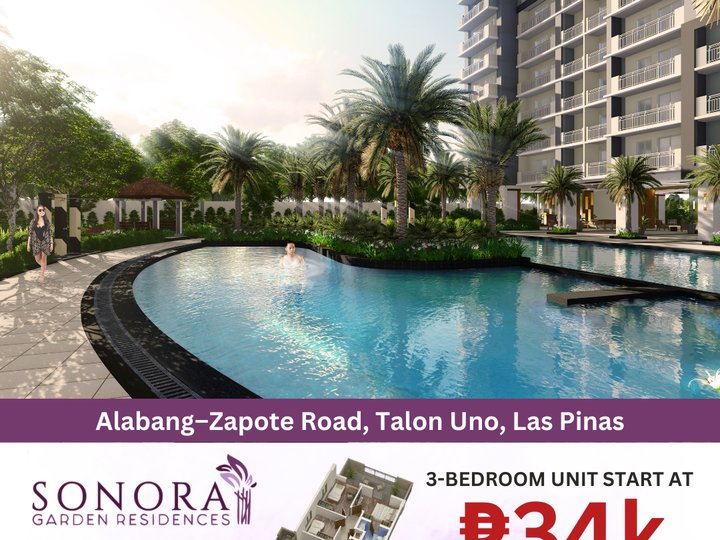 Pre-selling 81.50 sqm 3-bedroom Condo For Sale in Las Pinas