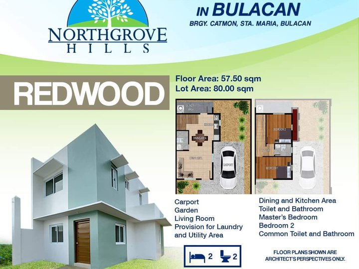 2-bedroom Single Attached House For Sale in Santa Maria Bulacan