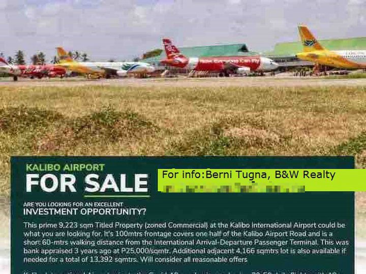 1.33 hectares Commercial Lot at Kalibo International Airport