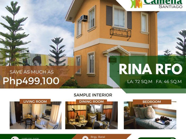 House and Lot For Sale in Isabela Rina 2-bedroom Unit