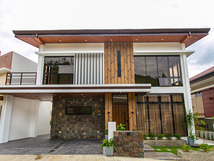 An Overlooking Brand New 5-BR Modern Smart Home with own Pool at Kishanta in Talisay City, Cebu