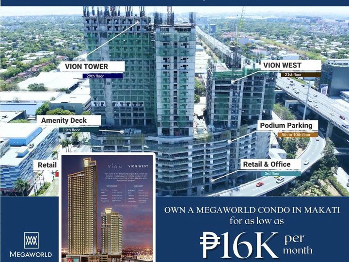 VION TOWER Studio Unit, 30.50 sqm For Sale in Makati Metro Manila