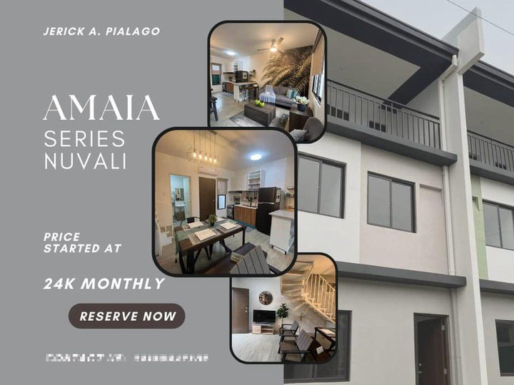 3 BEDROOMS TOWNHOUSES FOR SALE IN AMAIA SERIES NUVALI