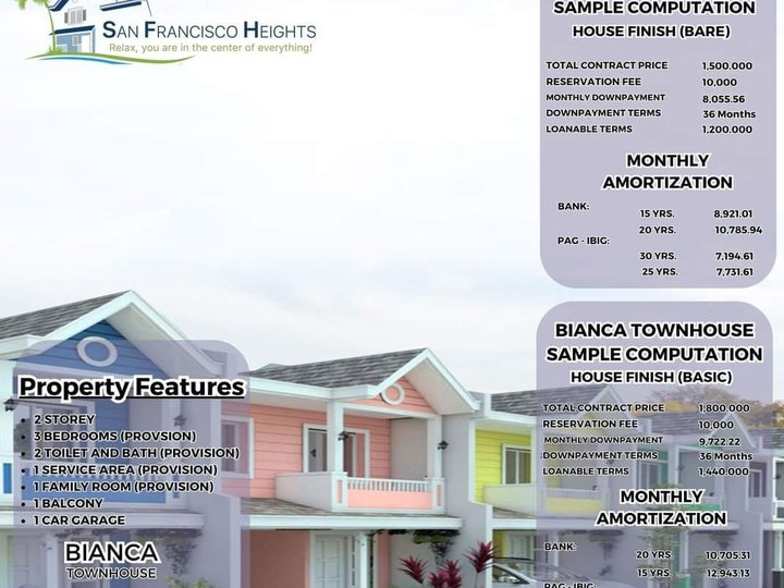 3-Bedroom TownHouse For Sale in San Francisco, Camotes Island, Cebu