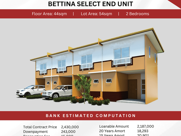 Bettina End Unit available in Barangay Lumbia, Cagayan De Oro