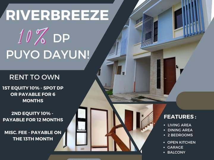 Rent to Own 2-bedroom Townhouse For Sale in Minglanilla, Cebu
