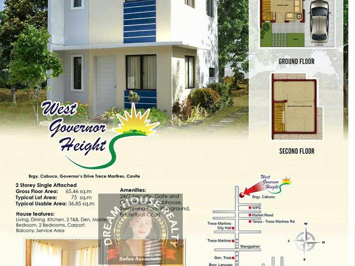 Single Attached House For Sale in Trece Martires Cavite