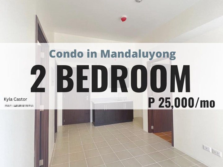 Corner 2 Bedroom 50 sqm in Mandaluyong connected to MRT Boni Station