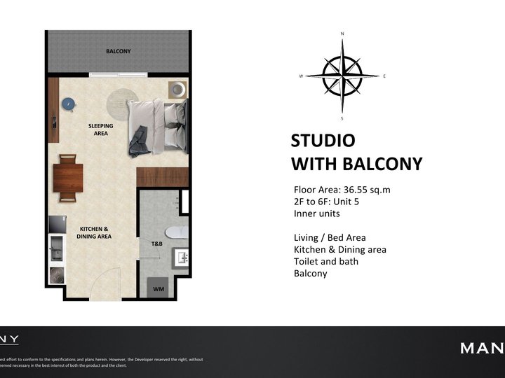 Discounted 36.55 sqm Studio Condo For Sale in Santa Rosa Laguna