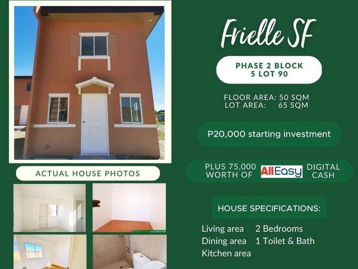 2-bedroom Ready to Move-in Single Detached House For Sale in Bacolod