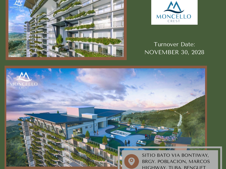 Condotel For Sale in Tuba Benguet; MONCELLO CREST by DMCI Homes, Tuba, Benguet