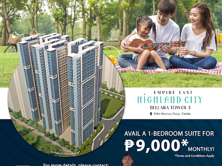 29.38 sqm 1-bedroom Condo For Sale in Cainta Rizal