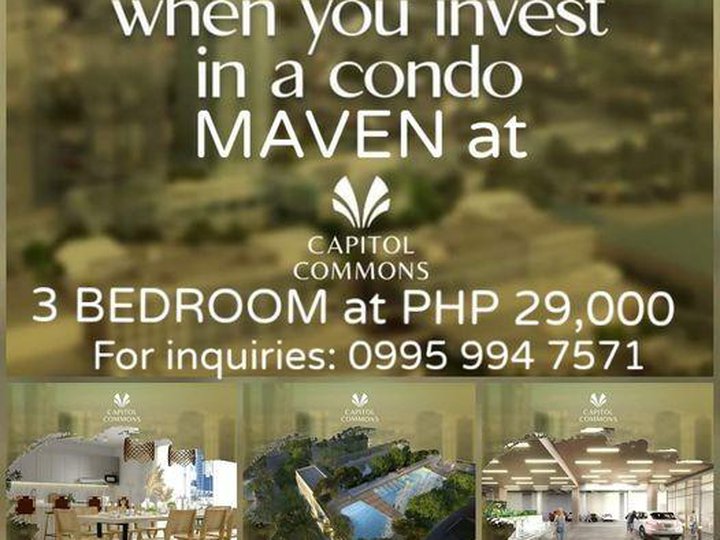 3-bedroom Condo For Sale in Kapitolyo Pasig Metro Manila