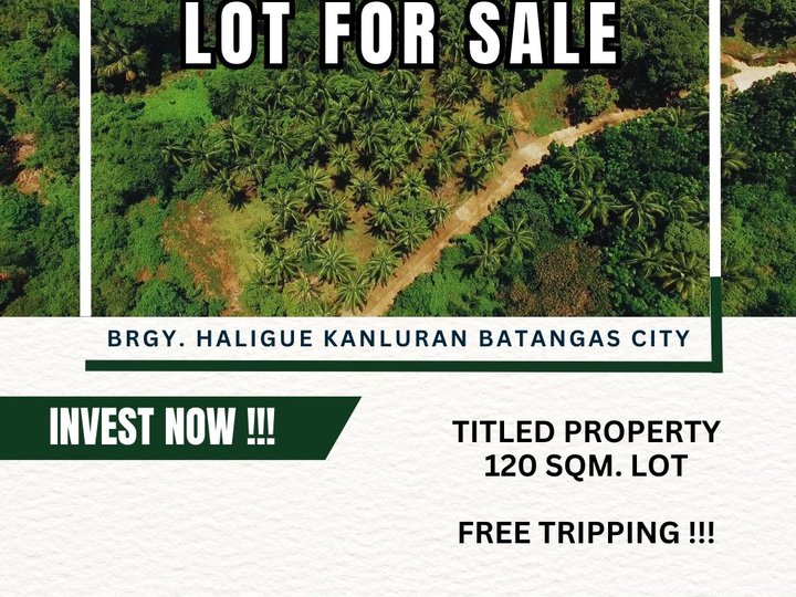 120 sqm Residential Lot For Sale in Batangas City Batangas