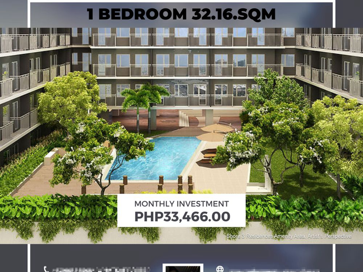 32.50 sqm 1-bedroom Condo For Sale in Pasay