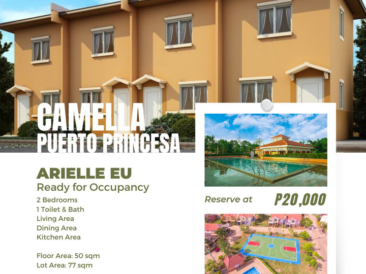 2BR Townhouse End Unit for Sale in Puerto Princesa
