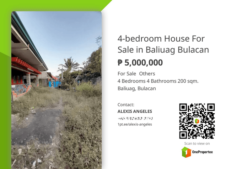 4-bedroom House For Sale in Baliuag Bulacan