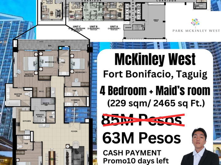 Mosr Affordable New Condo in BGC Area (BIGGEST UNIT)