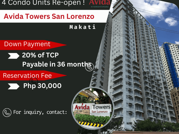 1-bedroom Condo For Sale in Makati Avida Towers San Lorenzo