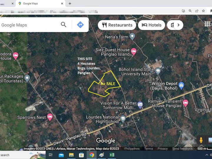 4 Hectares Residential Lot for Sale in Lourdes, Panglao, Bohol